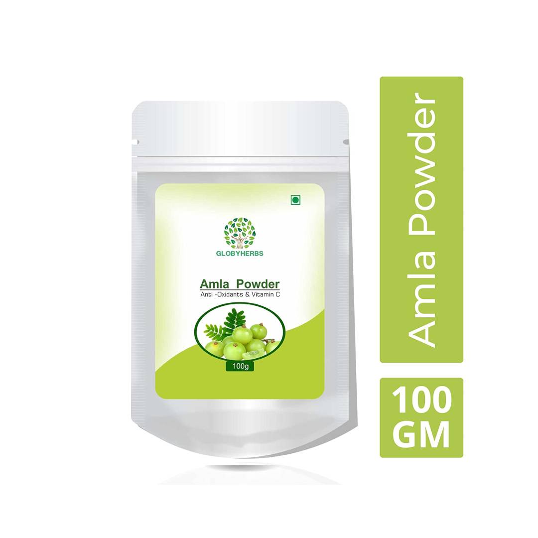 GLOBYHERBS Amla (Indian Goosberry) Powder 100g (3) GLOBYHERBS Amla (Indian Goosberry) Powder 100g