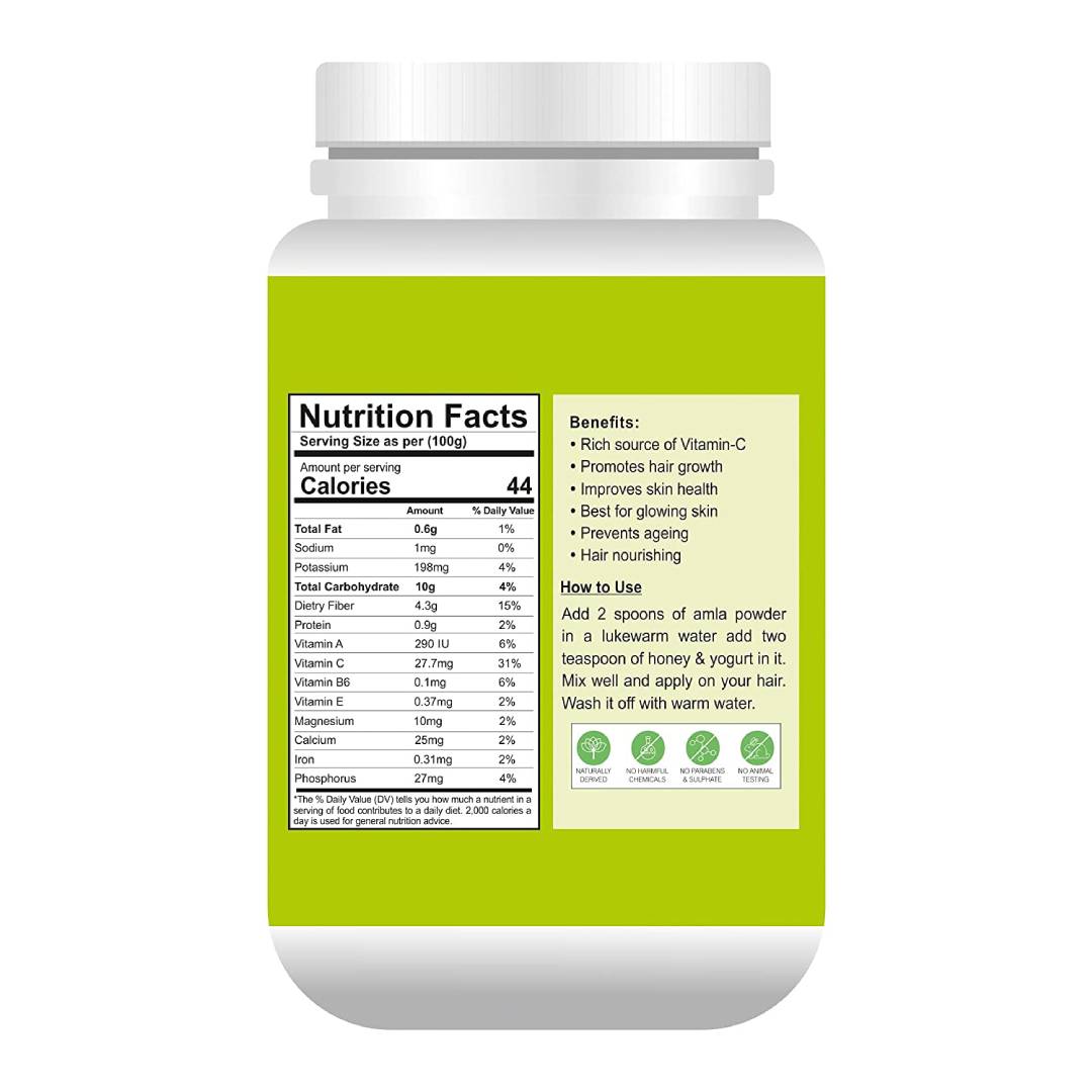 GLOBYHERBS Amla (Indian Goosberry) Powder 1kg - (Pack of 2) (1) GLOBYHERBS Amla (Indian Goosberry) Powder 1kg - (Pack of 2)