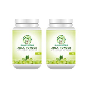 GLOBYHERBS Amla (Indian Goosberry) Powder 1kg – (Pack of 2)