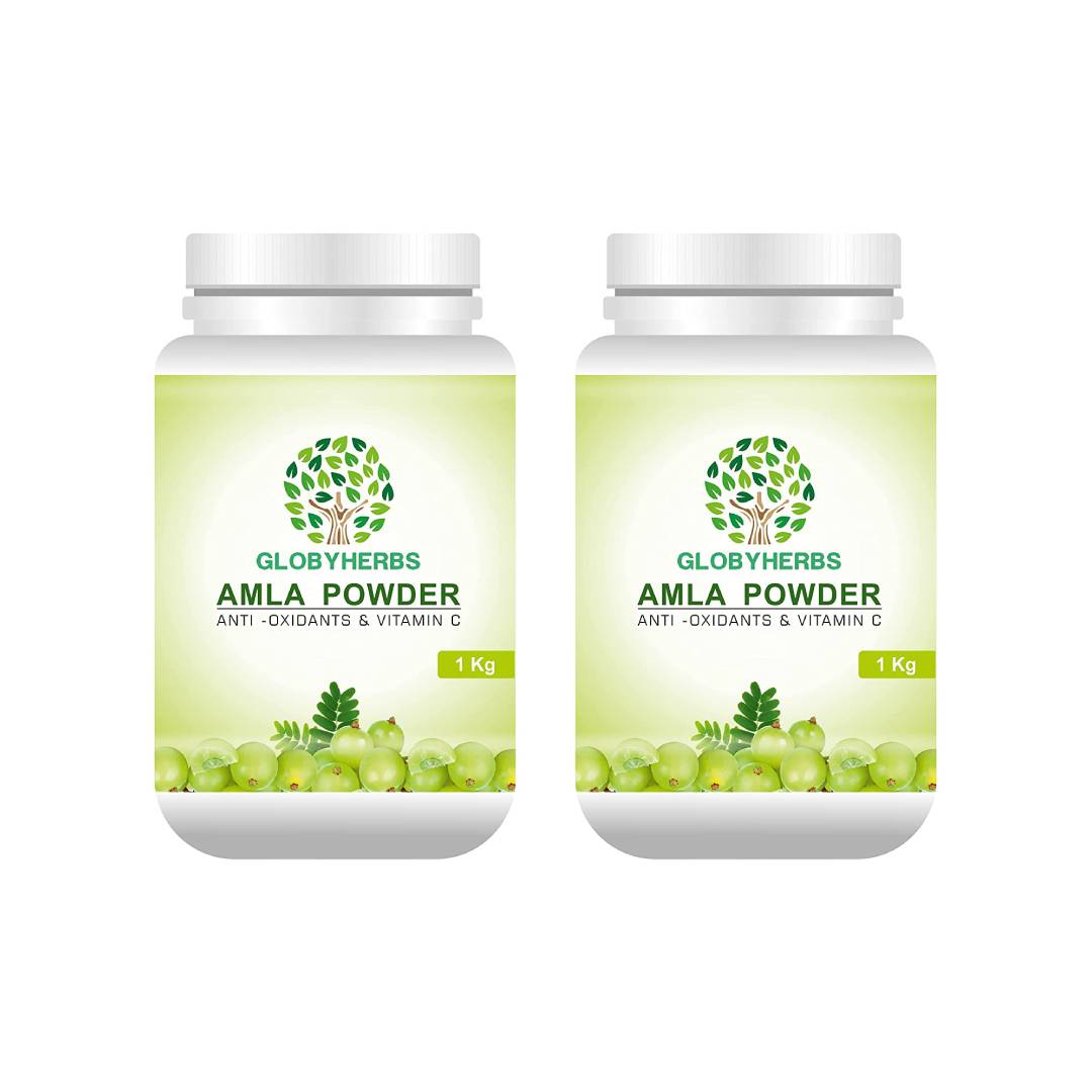 GLOBYHERBS Amla (Indian Goosberry) Powder 1kg – (Pack of 2) GLOBYHERBS Amla (Indian Goosberry) Powder 1kg – (Pack of 2)