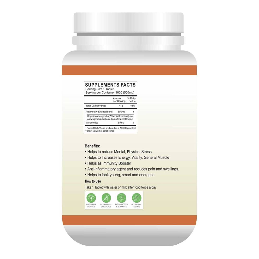 GLOBYHERBS Natural Ashwagandha (Withania somnifera) Tablets 60's For Adults Unixes Use for better Mental & Physical Health (1) GLOBYHERBS Natural Ashwagandha (Withania somnifera) Tablets 60's For Adults Unixes Use for better Mental & Physical Health