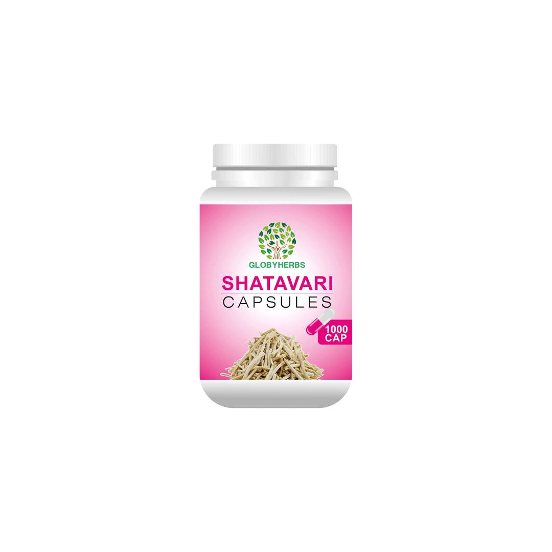 GLOBYHERBS Natural Shatavari Capsules 60’s For Unisex Use for better Mental & Physical health GLOBYHERBS Natural Shatavari Capsules 60’s For Unisex Use for better Mental & Physical health