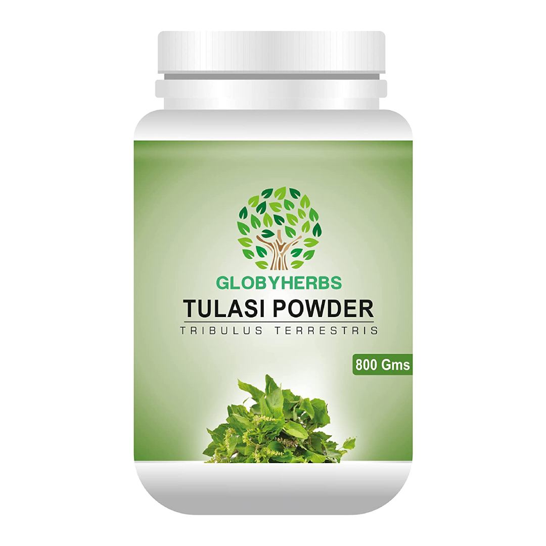 GLOBYHERBS Tulasi (Tribulus Terrestris) Powder 800g GLOBYHERBS Tulasi (Tribulus Terrestris) Powder 800g