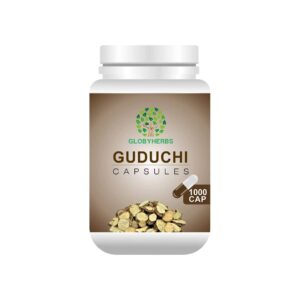 GLOBYHERBS Pure Natural Giloy/Guduchi (Tinospora Cordifolia) Natural Giloy Extract, Antioxidant Properties, Immunity Booster, Health And Wellness Capsule 60's (Pack of 2)