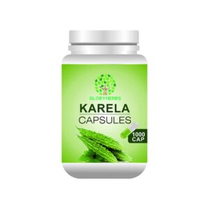 GLOBYHERBS Pure Natural Karela Capsule 1000's For Unisex Use for Better health and Immune System