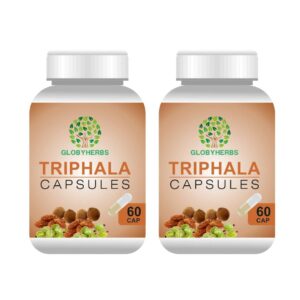 GLOBYHERBS Triphala Capsules 60's (Pack of 2)
