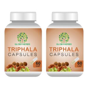 GLOBYHERBS Triphala Capsules 60's (Pack of 2)