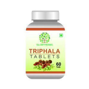 GLOBYHERBS Triphala Tablets, Supports Bowel Wellness & Healthy Gut, Helps to Boost Immunity & Useful for Digestion, Antioxidant Properties (60's)