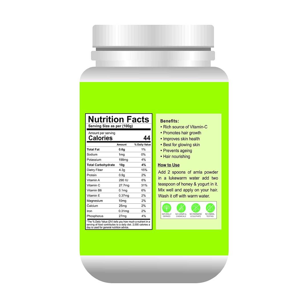 Globyherbs Pure Natural Amla Powder for Skin & Hair - Helps In Skin Brightening And Promotes Hair Growth - 100% Pure & Natural Powder 1kg (2) https://www.amazon.in/GLOBYHERBS-Amla-Indian-Goosberry-Powder/dp/B09RKGHNDT