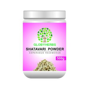 Globyherbs Pure Shatavari Asparagus Racemosus Powder, Rejuvenative For Vata And Pitta That Promotes Vitality And Strength (500Gm)